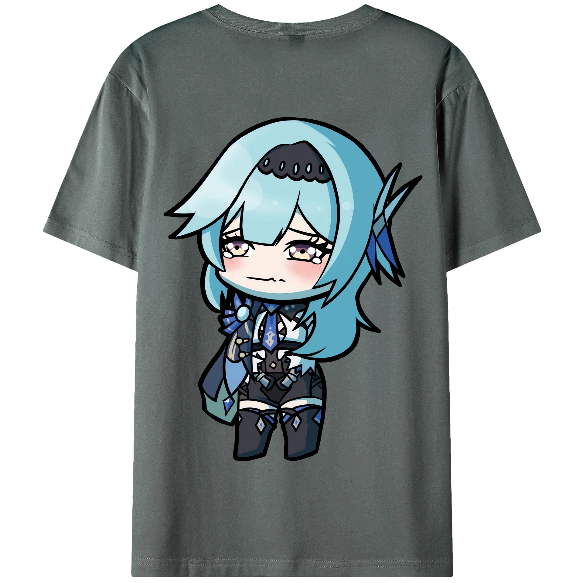 げんし神 优菈 ゆうら genshin Yūra 綿100％半袖Tシャツ（背面プリント）